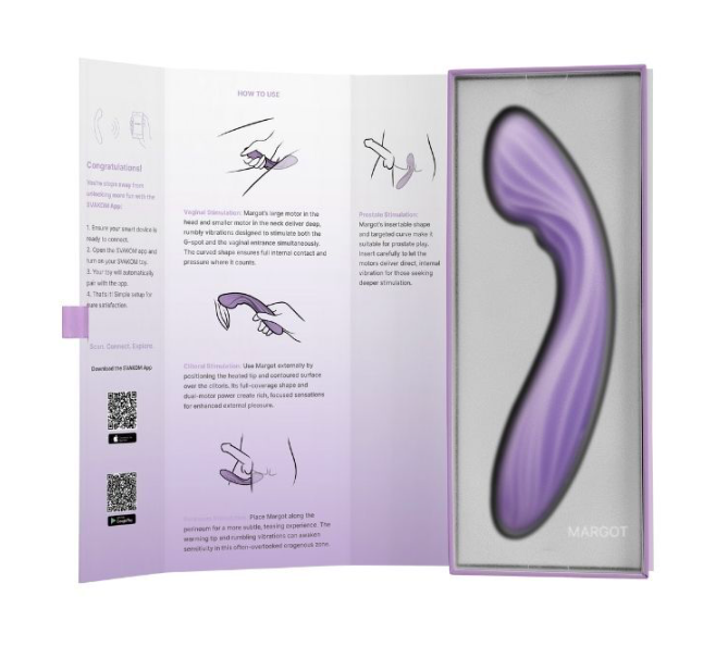 Máy massge điểm G hai động cơ Svakom Margot điều khiển qua app